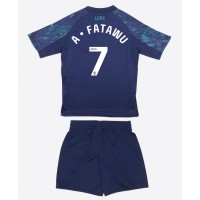 Otroški Nogometni dresi Leicester City Issahaku Fatawu #7 Gostujoči 2025-26 Kratek Rokav (+ Kratke hlače)